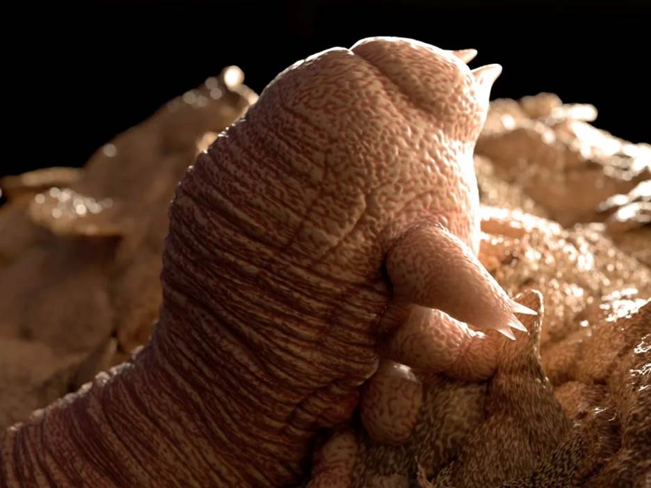 A close-up of a creature Description automatically generated with medium confidence