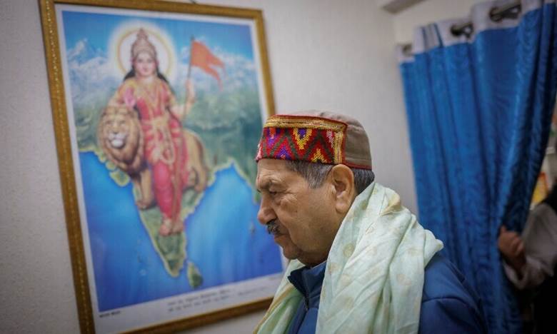 Indresh Kumar, a senior leader of the Hindu nationalist organisation Rashtriya Swayamsevak Sangh arrives at his office in New Delhi, India, January 26. — Reuters