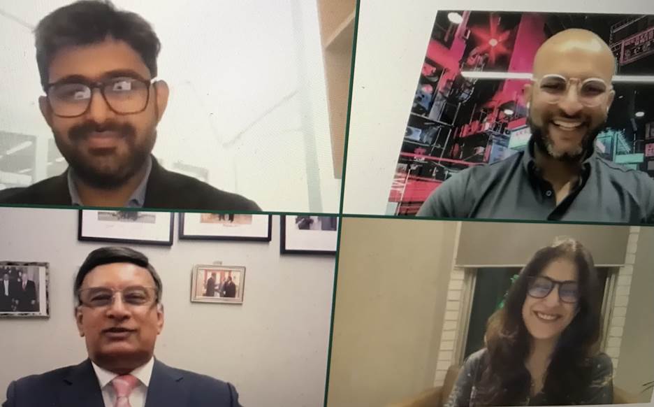 A group of people on a video call Description automatically generated