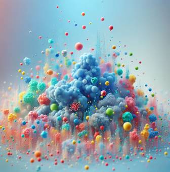A colorful explosion of smoke Description automatically generated with medium confidence