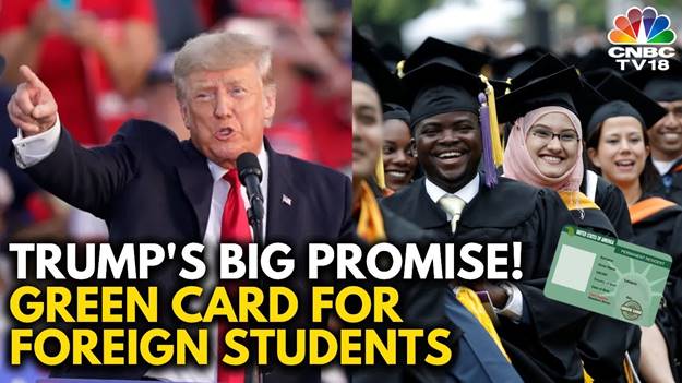 Donald Trump Vows Green Cards for Foreign Graduates If Elected | U.S. Presidential Race | N18G