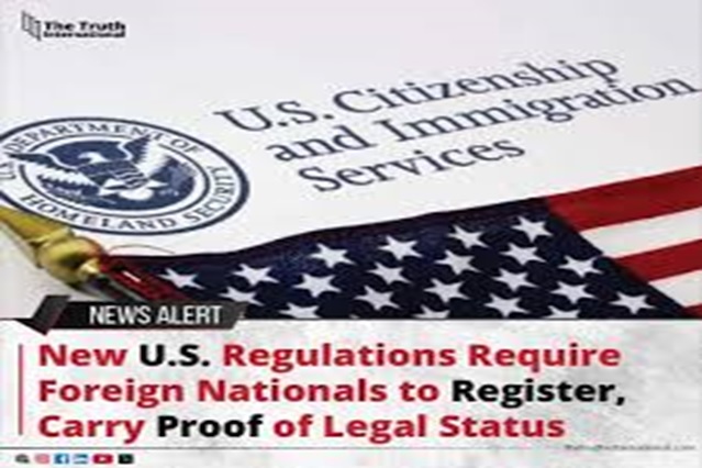 Foreign Nationals to Register ...