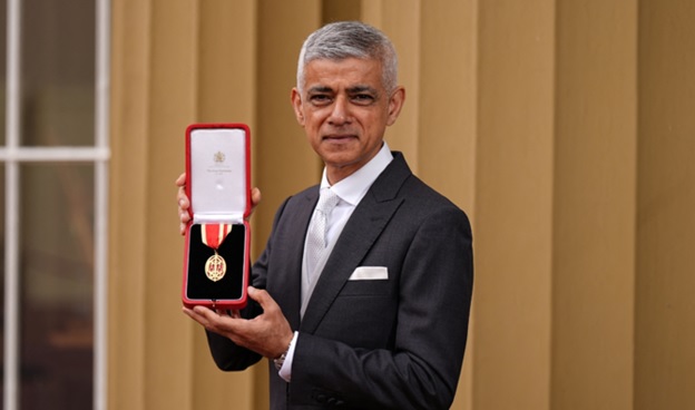 Sadiq Khan, son of Pakistani immigrants, receives knighthood from King Charles