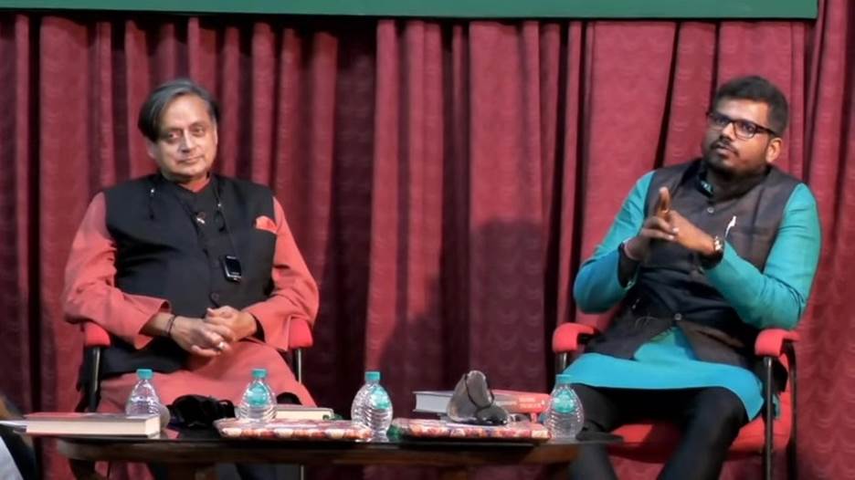 Sai Deepak counters Shashi Tharoor during Tharoor's book launch