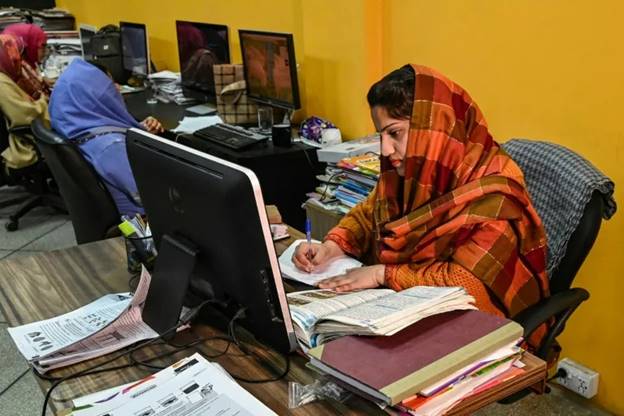 Sidra Bilal refused to vote in the February 8 election (Arif ALI)