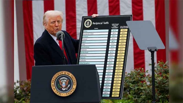 A person standing at a podium with a sign  AI-generated content may be incorrect.