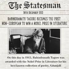 Rabindranath Tagore won the #NobelPrize ...
